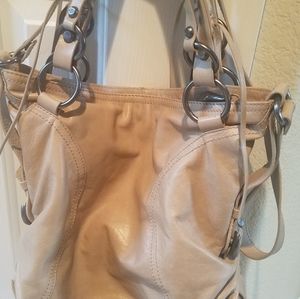 Francesca Biasia Vintage Taupe Leather Hobo/Tote